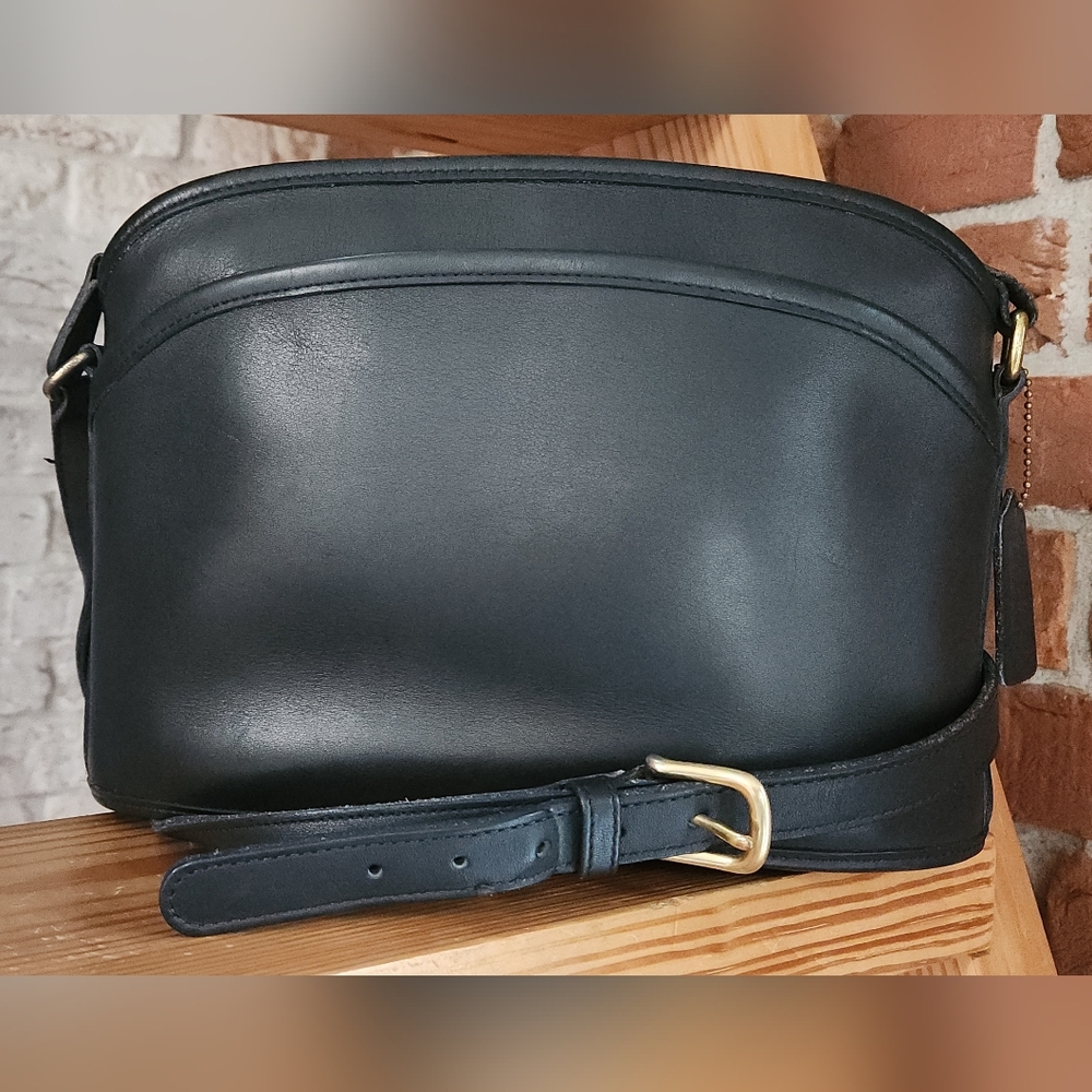 Coach Anderson Navy And Brass Zip Top